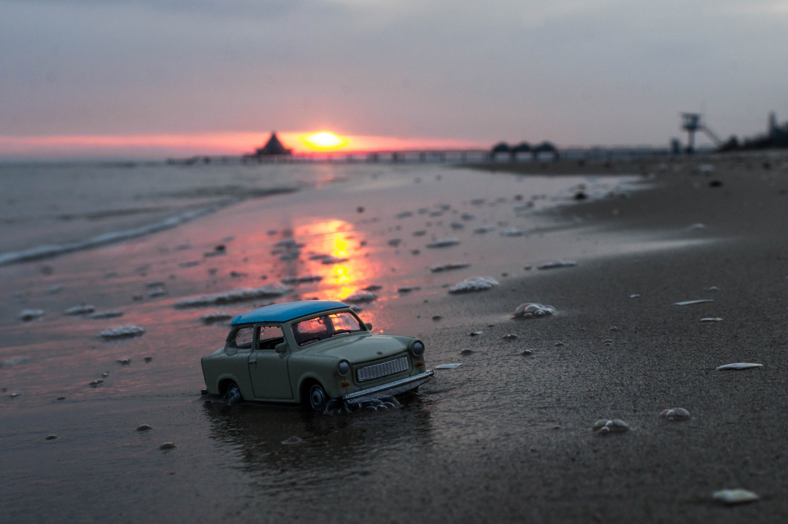 Trabi am Strand