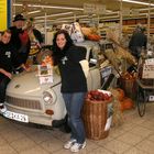 Trabi im EDEKA-Markt Diesterwegstraße