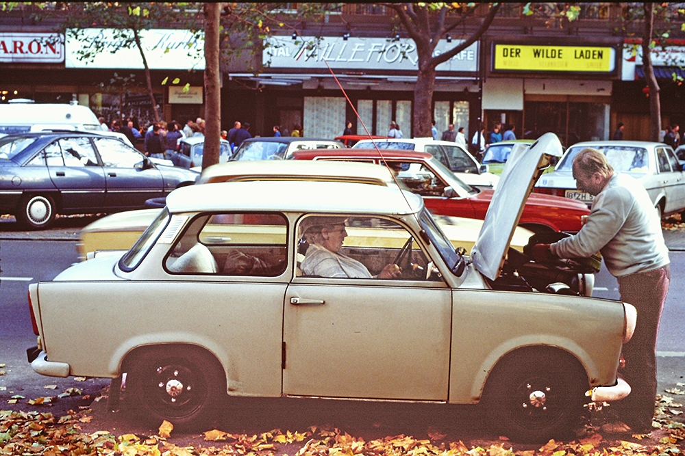 Trabi-Tank auf dem Ku-Damm