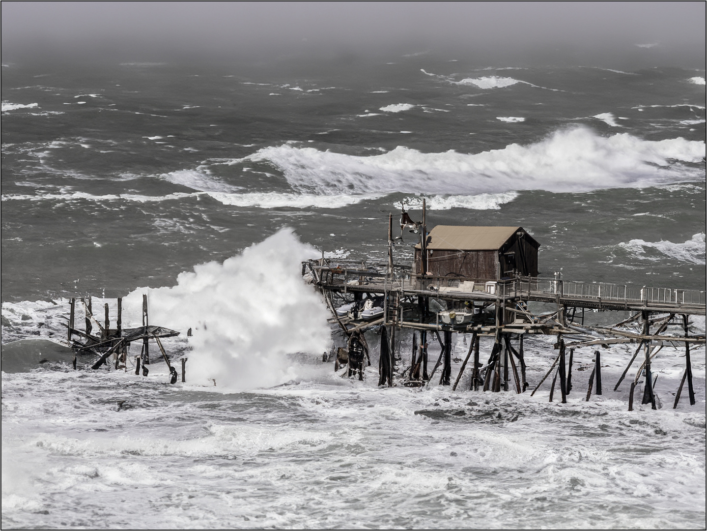 Trabocchi und eine stürmische See