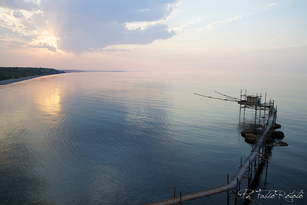 Trabocco al tramonto