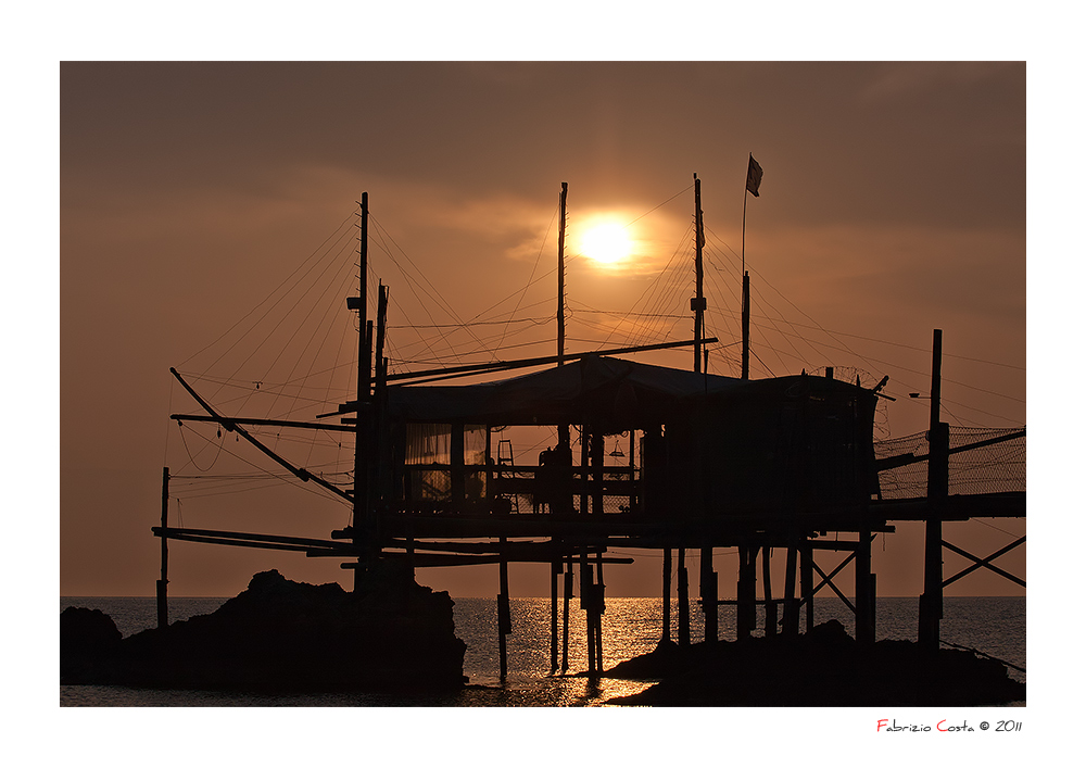 Trabocco in controluce