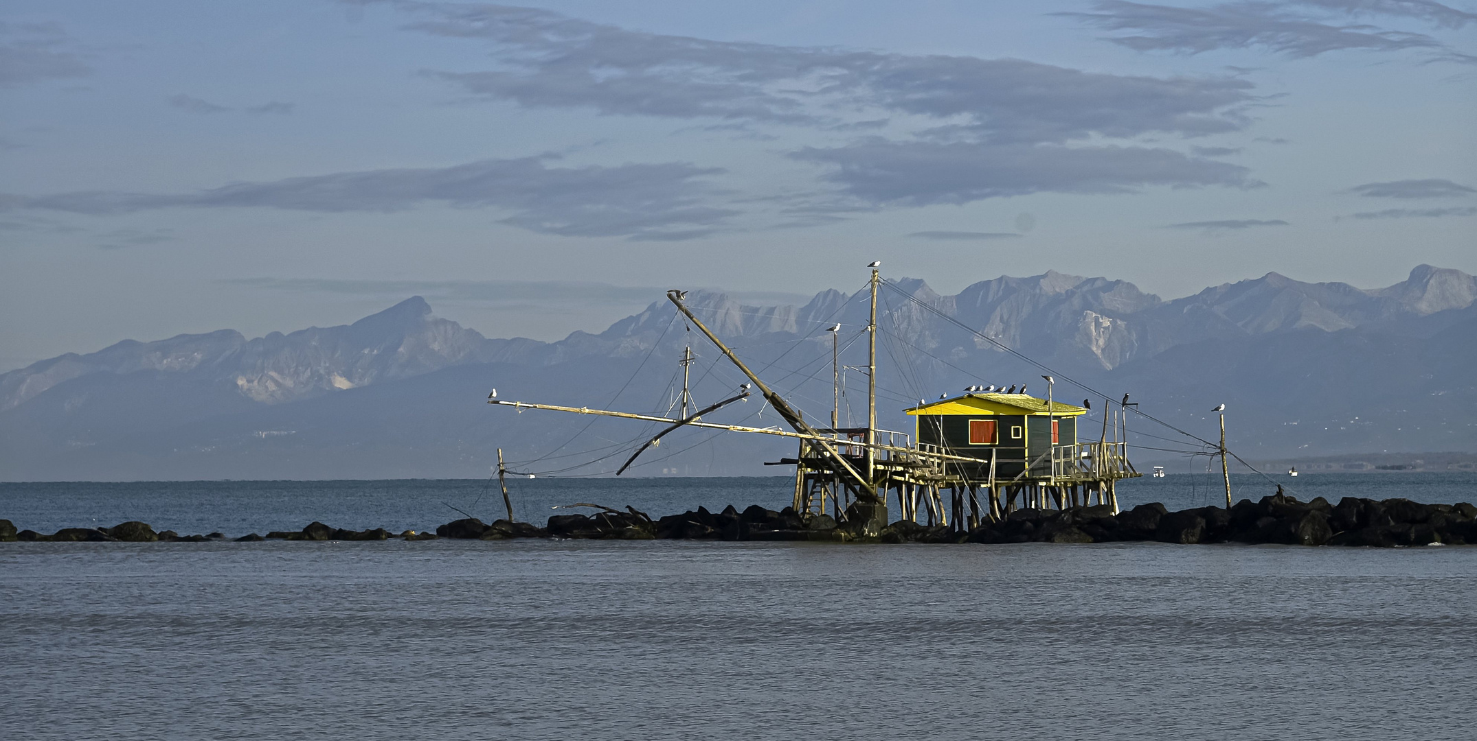 Trabucco a bocca d'Arno un giorno di sole 3