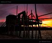 Trabucco di Vieste al tramonto di Michele Ferrato