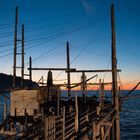 Trabucco vor Sonnenuntergang