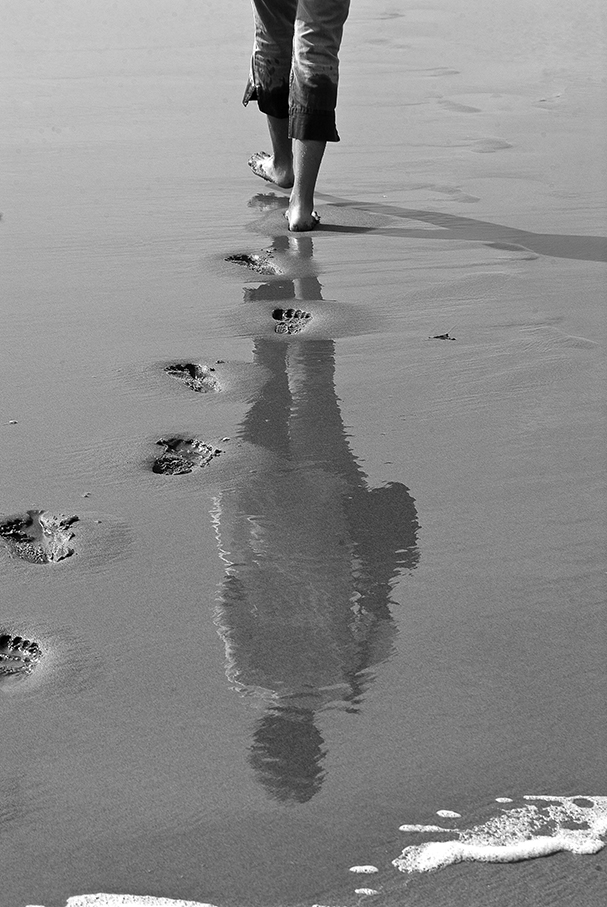 traces dans le sable