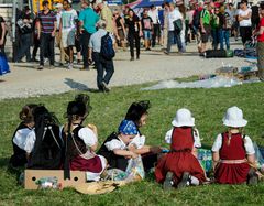 Trachtenmädchen am eidg. Schwingfest