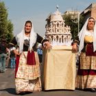 Trachtenumzug in Sardinien Matrimonio Salagina in Cagliari Sardinien 2 die Torte