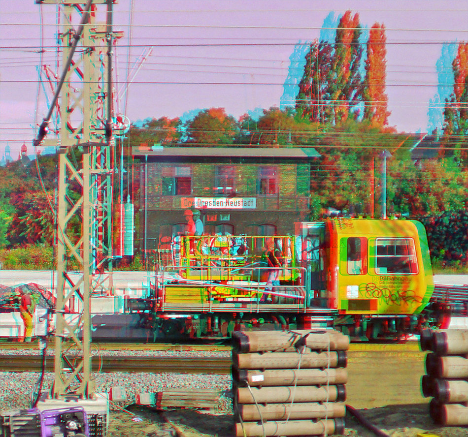 Track maintenance ANAGLYPH 3D