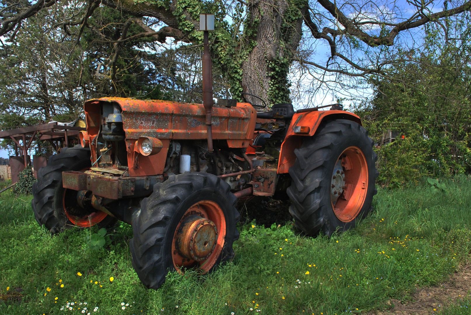 tracteur à la retraite