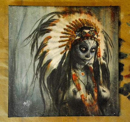 "traditional art"VeRsion of... Breath in - tHe voodooDemOn