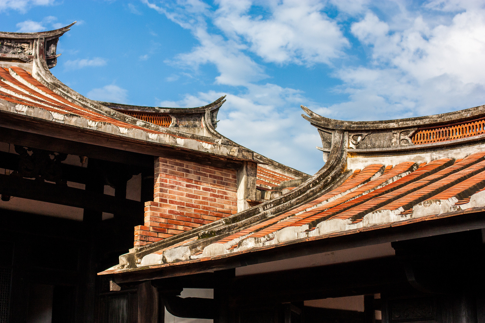 Traditional old roofs