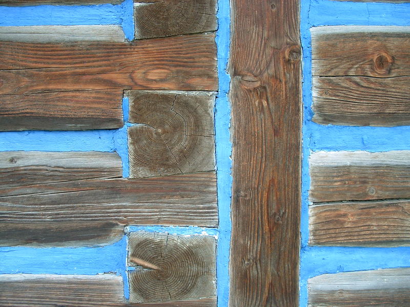 Traditional Slovak Wooden house-detail