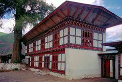 Traditionally Bhutanese house in Thimphu
