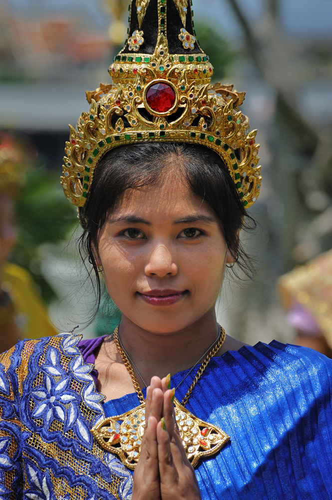 Traditionally dressed girl