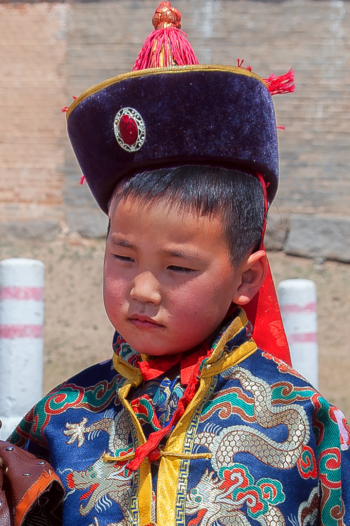 Traditionel Mongol portrait