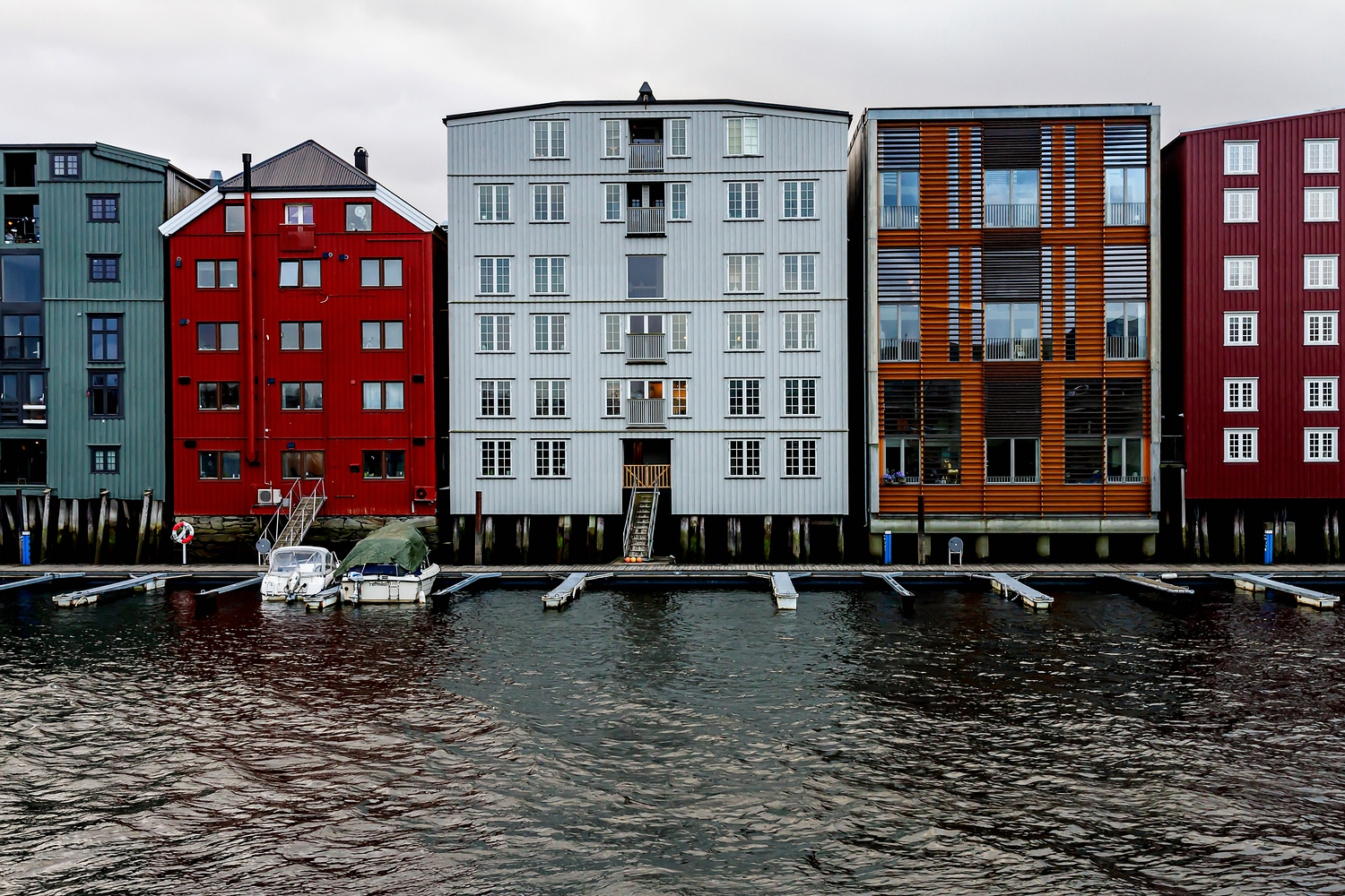 Traditionelle Architektur in Trondheim