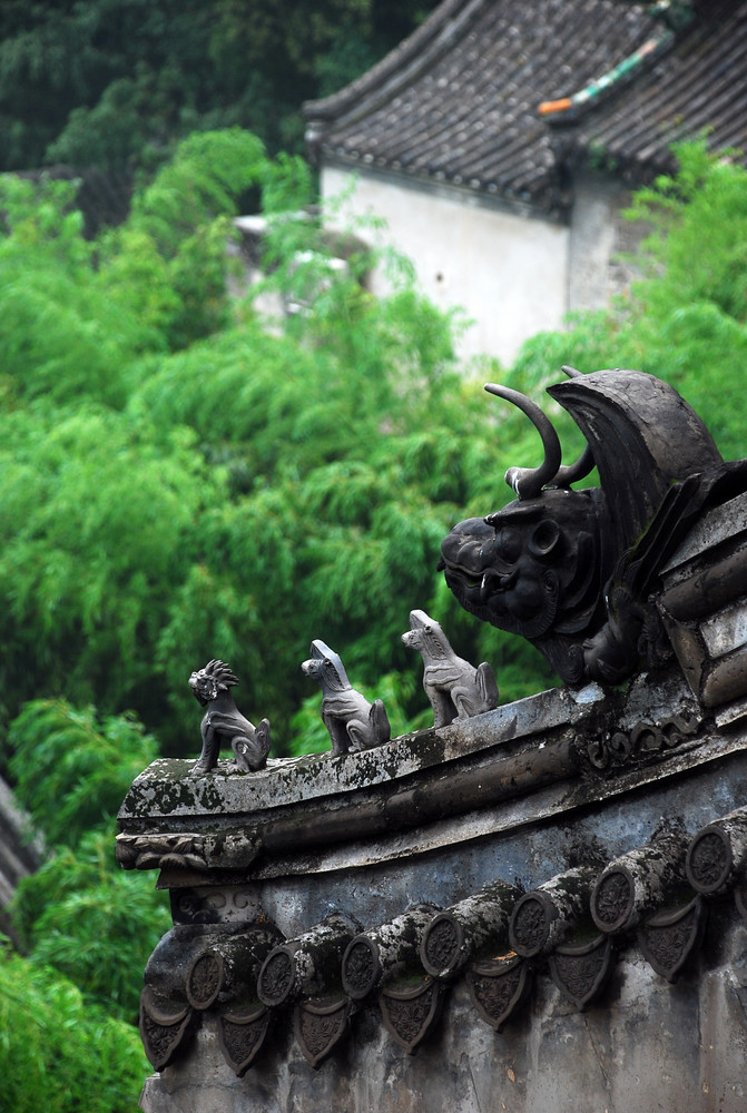 Traditionelle Chinesische Tempel Dach