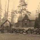 traditionelle finnische Holzhäuser