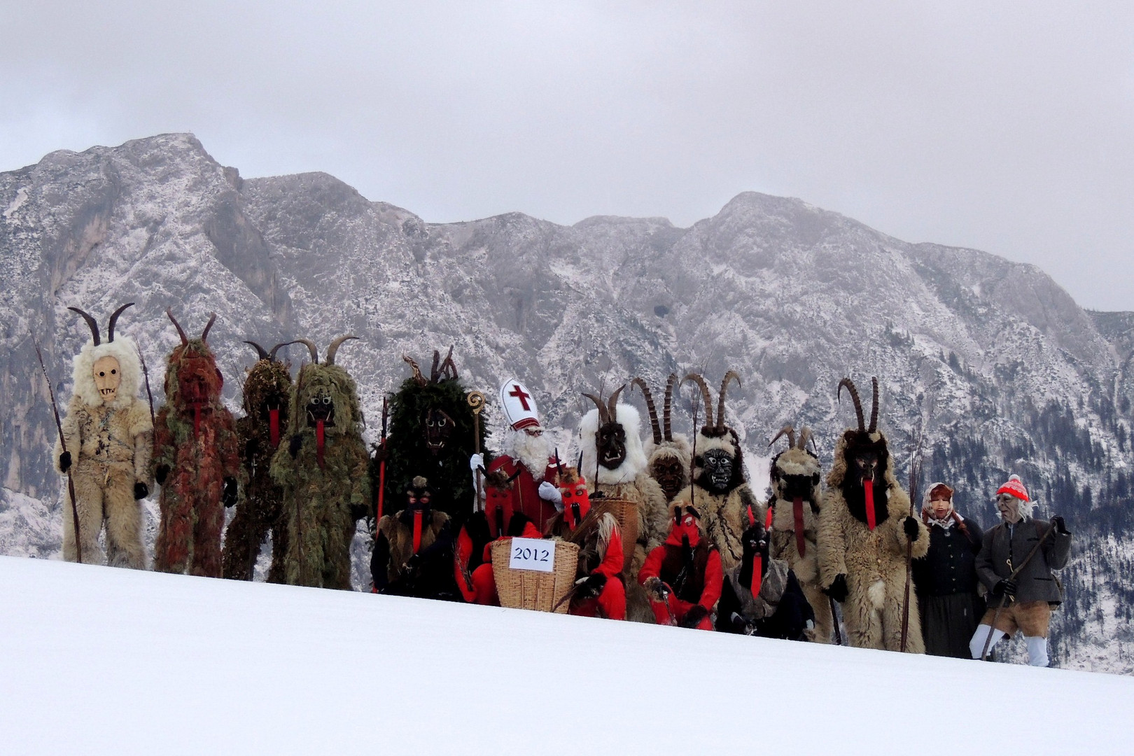 Traditionelle Krampusse