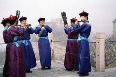 Traditionelle Musik an der Chinesischen Mauer