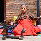 Traditionelle Spinnkunst in Bhaktapur