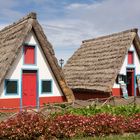 Traditionelle Strohhäuser in Santana, Madeira