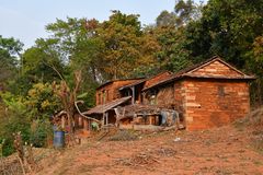 Traditionelles Bauernhaus in Bungkot in Zentralnepal