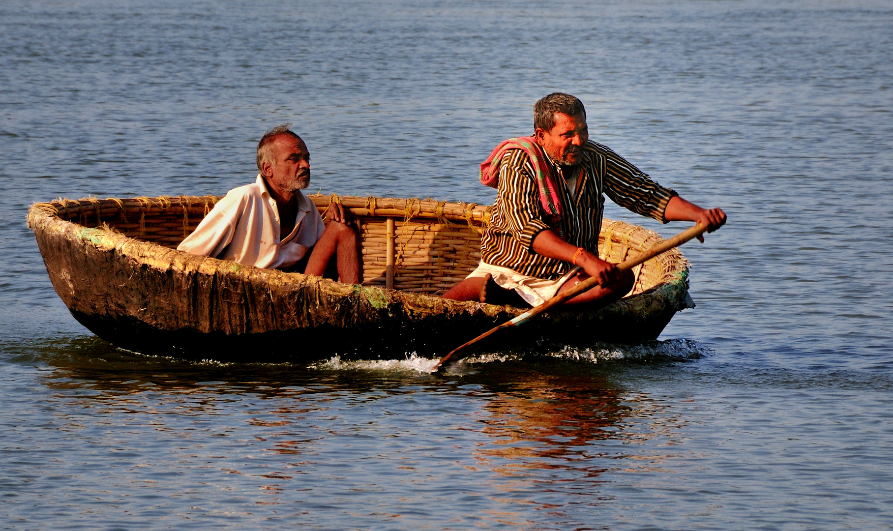 Traditionelles Boot in Hampi