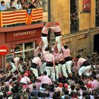 Traditionelles Brauchtum in Katalonien - Aufbau einer Menschenpyramide