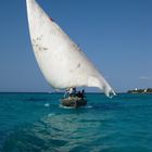 Traditionelles Dau in Sansibar