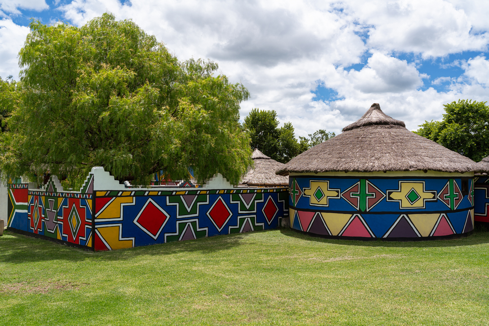 Traditionelles Ndebele Dorf