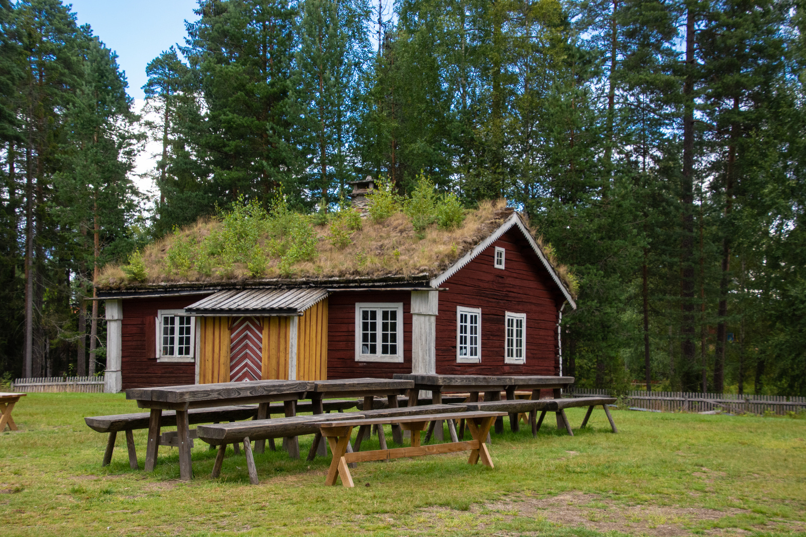 traditionelles norwegisches Häuschen in Elverum