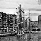 Traditionsschiffhafen in der Hafen City Hamburg .....