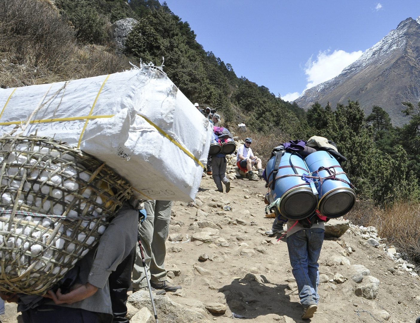 Träger in Nepal