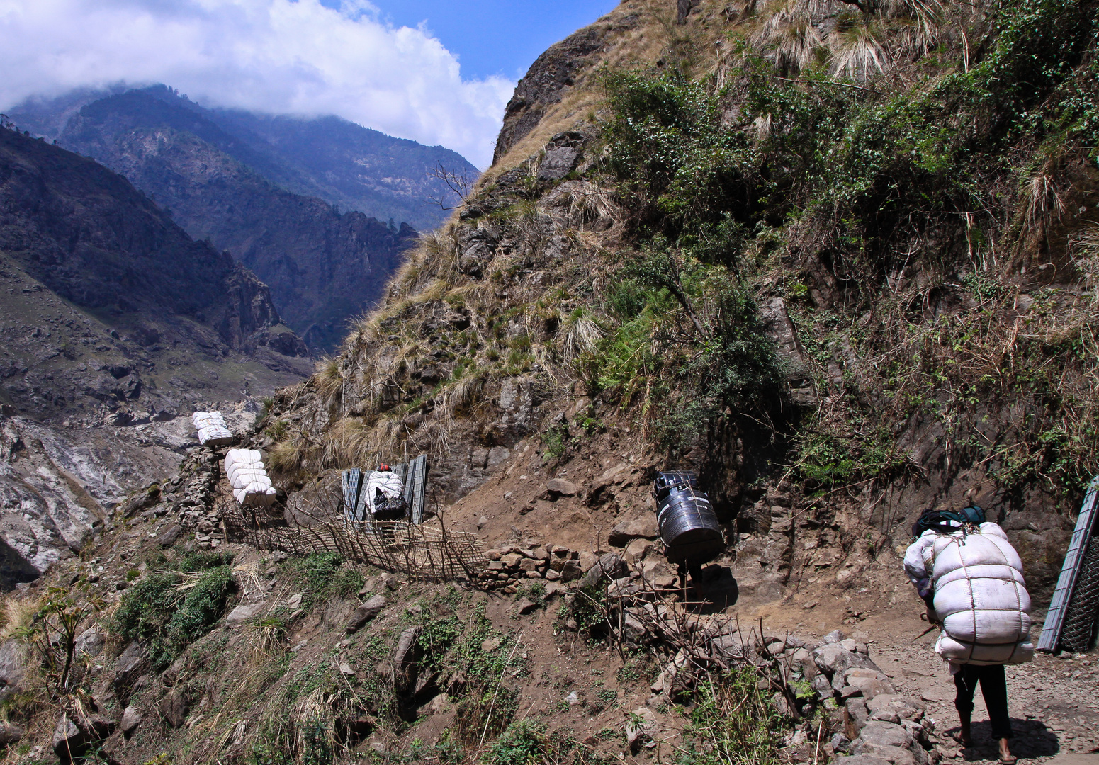 Trägerkolonne Annapurna Circuit