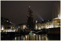 Trafalgar Square am 2. Weihnachtstag in London.