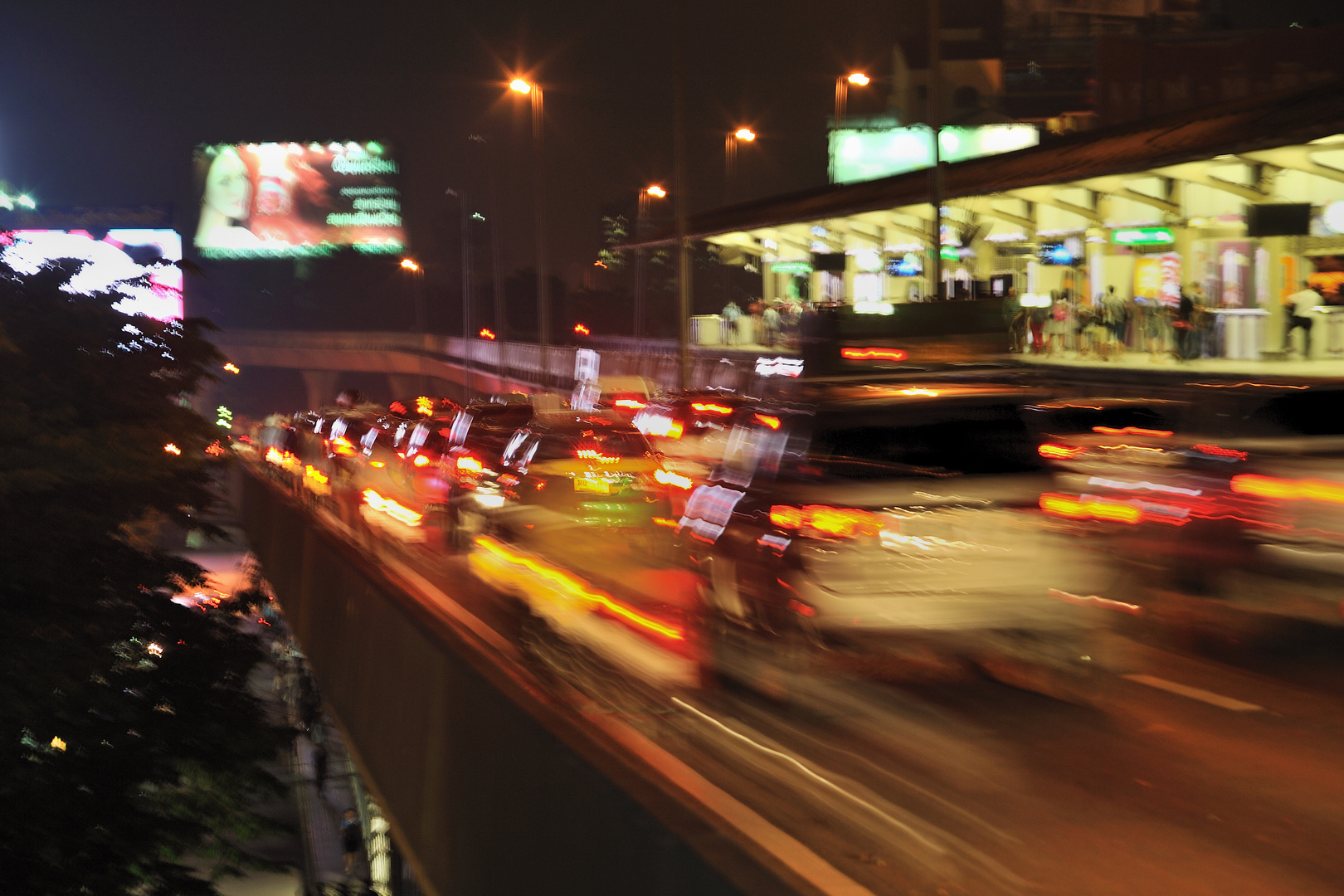 traffic at night