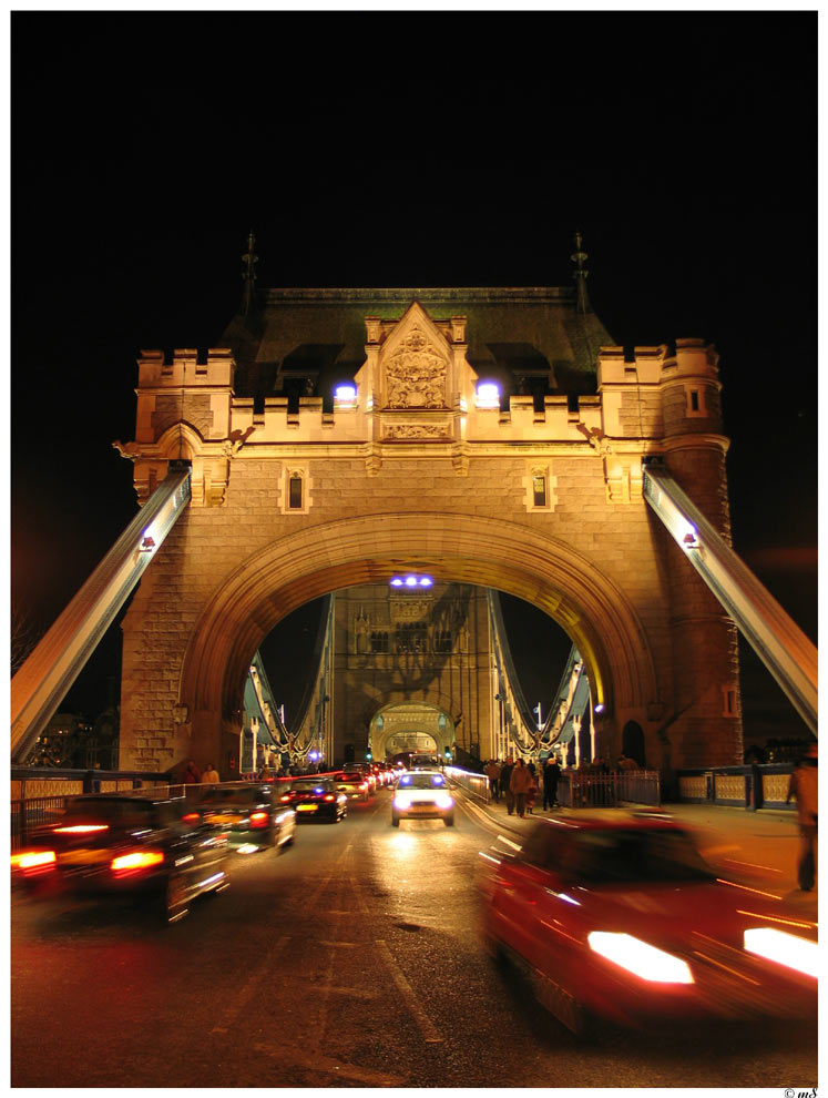 Traffic at Tower Bridge