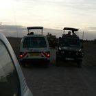 Traffic jam in Amboseli National park