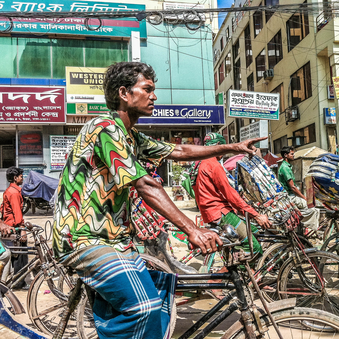 Traffic jam in Dhaka