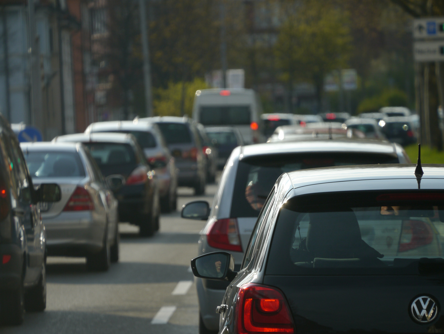 Traffic jam in the city