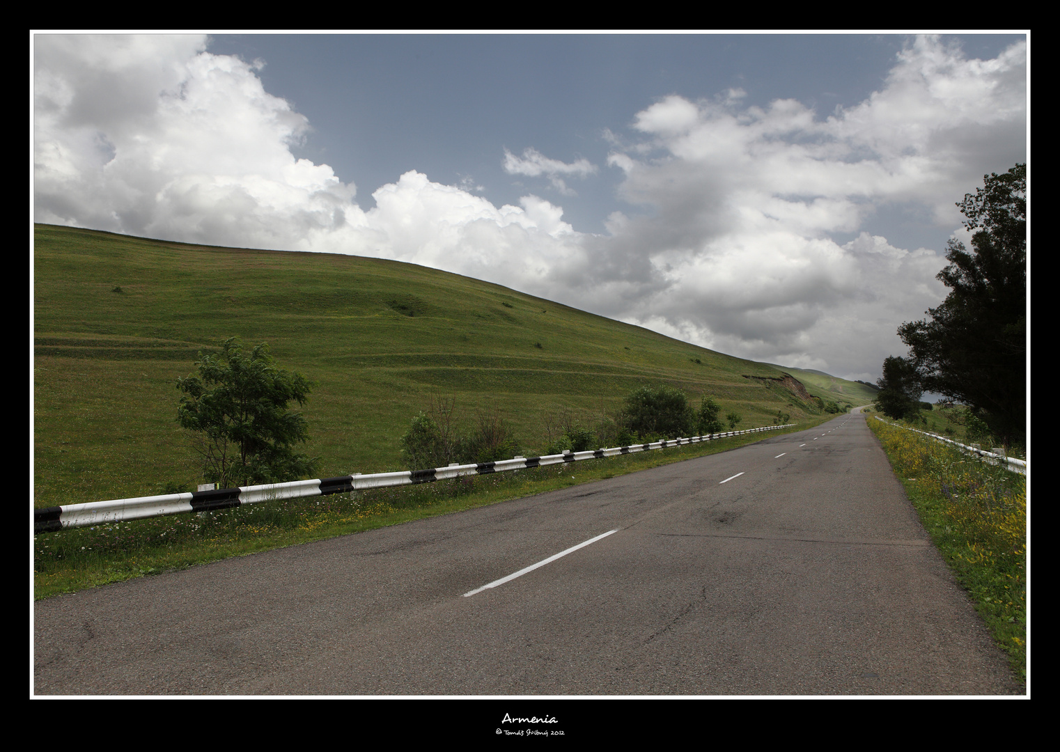 Traffic on the road M8 from the city of Vanadzor