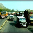 Trafic routier en Inde 