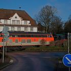 Trafo-Schwertransport auf der Stichstrecke vom Bf Bockum-Hövel nach Werne-Stockum