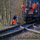 Trafo-Schwertransport auf der Stichstrecke vom Bf Bockum-Hövel nach Werne-Stockum