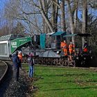 Trafo-Schwertransport auf der Stichstrecke vom Bf Bockum-Hövel nach Werne-Stockum