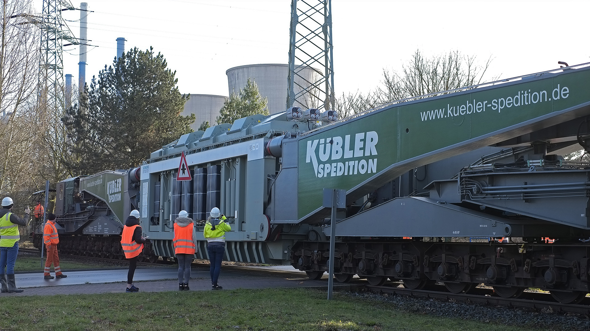 Trafo-Schwertransport auf der Stichstrecke vom Bf Bockum-Hövel nach Werne-Stockum (Nachlese)