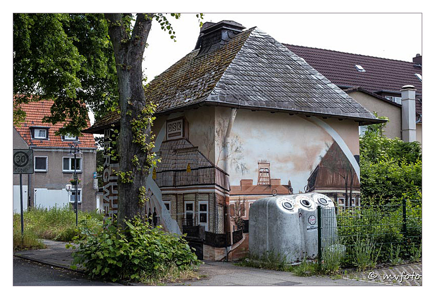 Trafohaus in Bertlich - In Memoriam Bergwerk Lippe