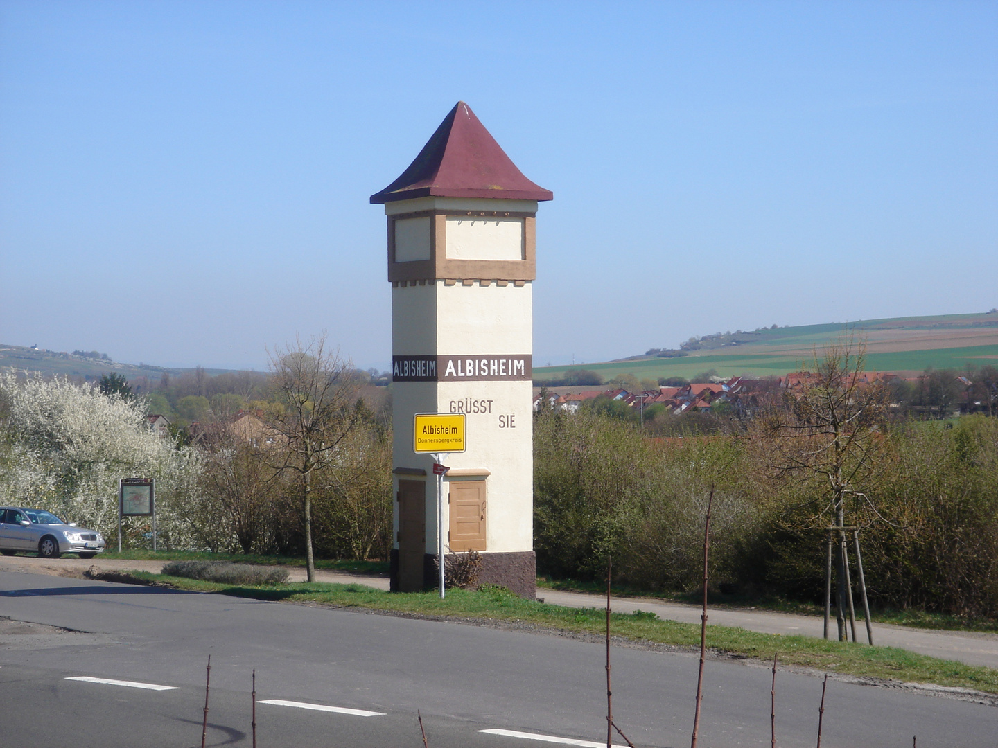 Trafostation - Albisheim und Frühling lassen grüßen